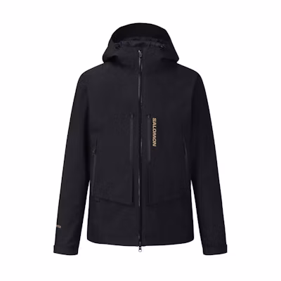 SALOMON PEAK GTX Waterproof Hooded Jacket Men Black C30066