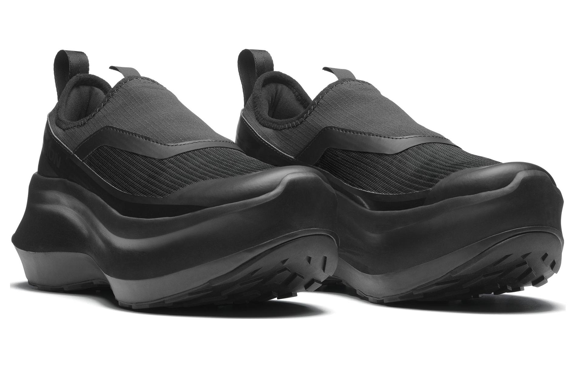 Order 萨洛蒙 黑色无带平台鞋 Comme des Garcons L47515400/475154