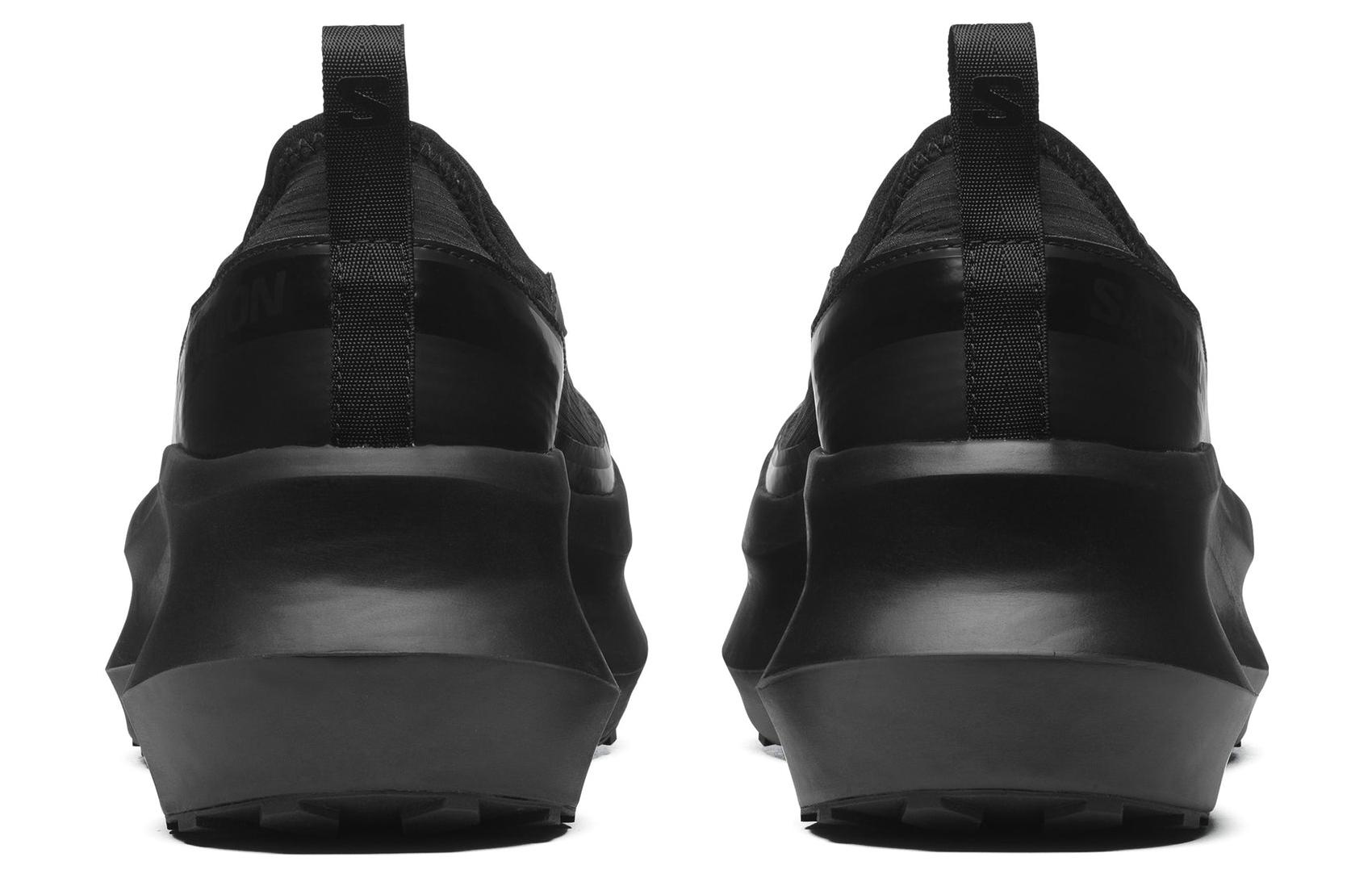 Shop 萨洛蒙 黑色无带平台鞋 Comme des Garcons L47515400/475154