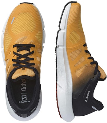 Salomon Predict 2 低幫舒適跑步鞋 黃黑漸變 Shop Salomon Predict 2 低幫舒適跑步鞋 黃黑漸變