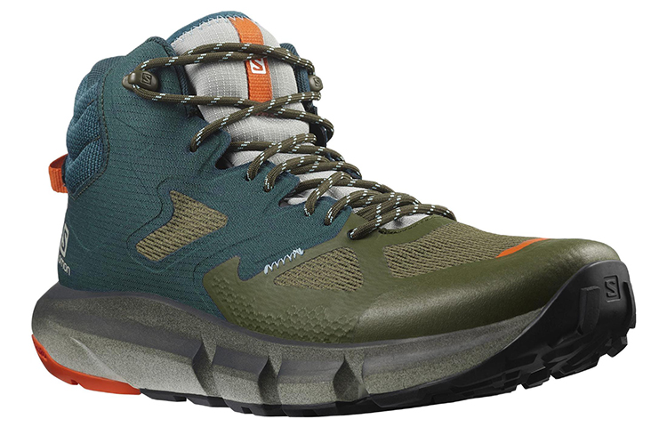 Lookbook Salomon Predict Hike 中帮登山鞋 Gore-Tex '蓝绿色' 414611