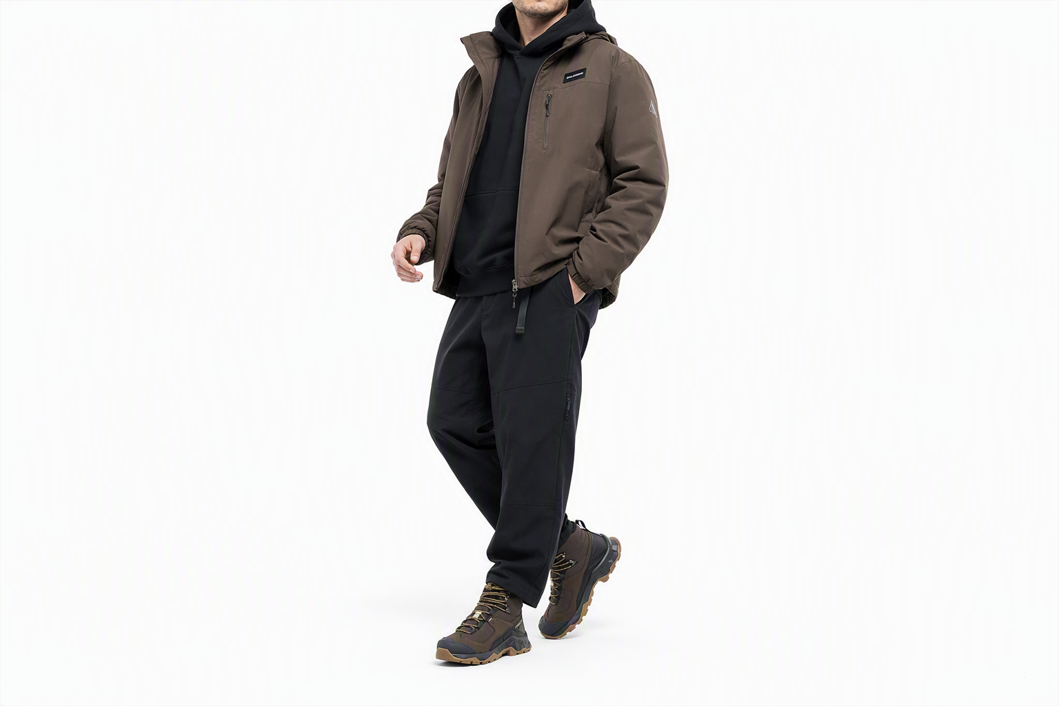 Order SALOMON 萨洛蒙 QUEST ELEMENT 舒適 防滑耐磨 高幫 戶外功能鞋 男款 褐色