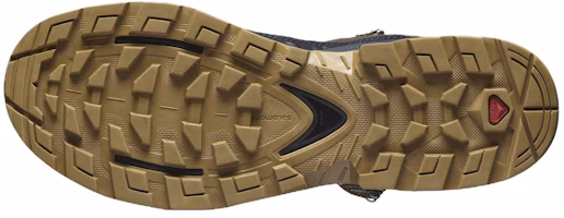 Shop SALOMON 萨洛蒙 QUEST ELEMENT 舒適 防滑耐磨 高幫 戶外功能鞋 男款 褐色