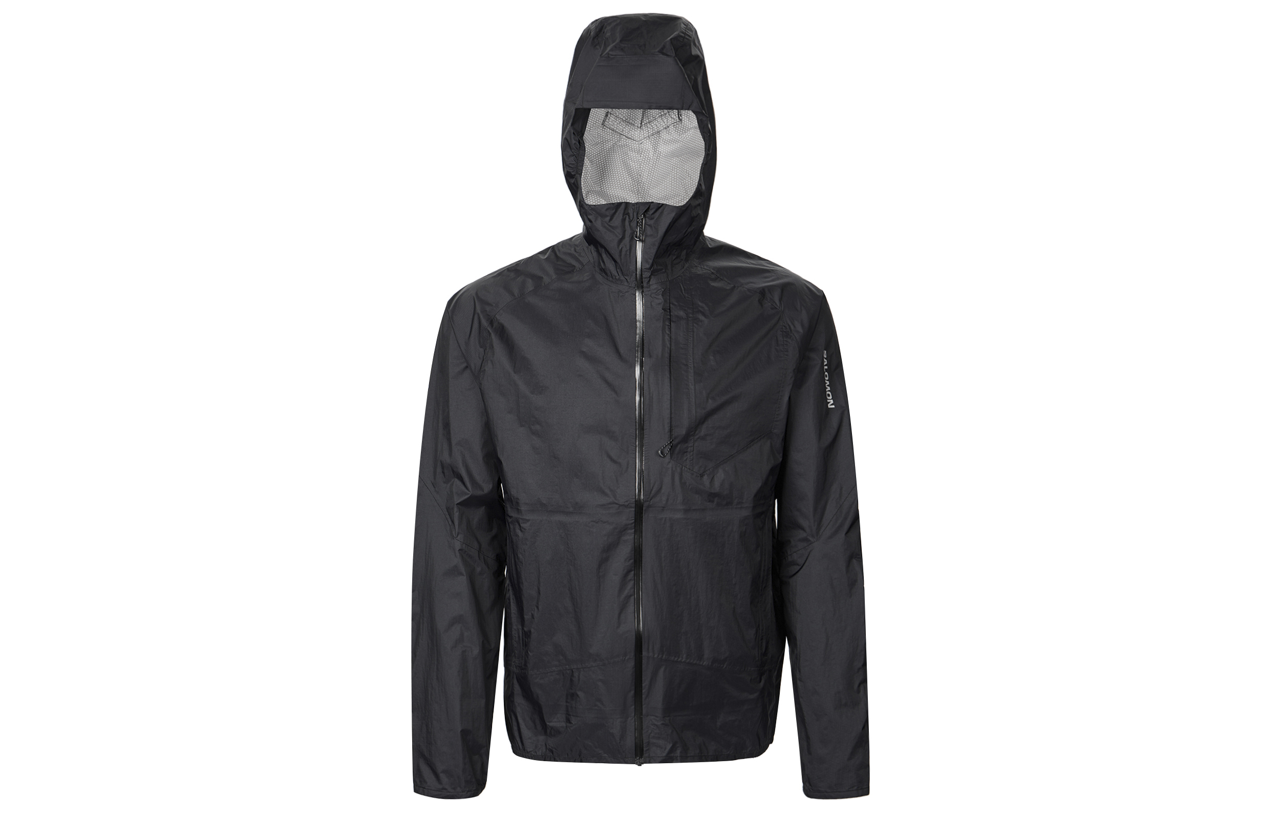 Salomon Relaxed Fit Hoodie Jacket with Zipper and Letter Print Design LC2134800