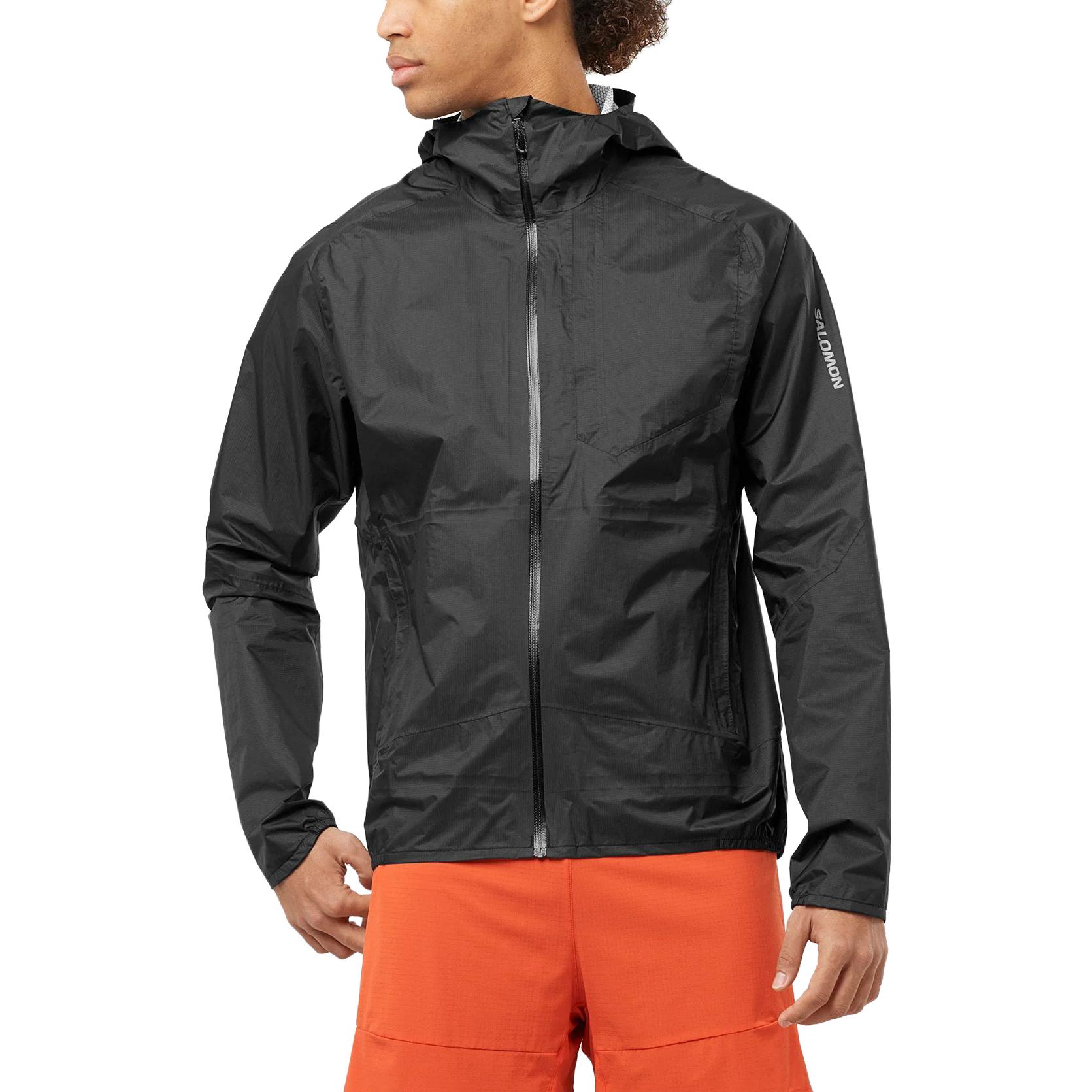 Lookbook Salomon Relaxed Fit Hoodie Jacket with Zipper and Letter Print Design LC2134800