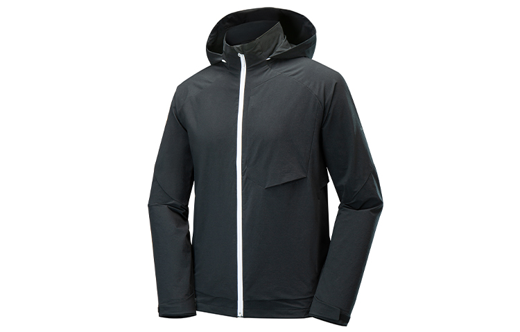 Salomon Rnsw Lightweight Windproof Running Jacket Black Hoodie C19355