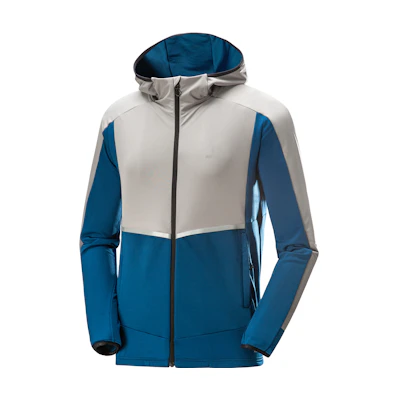Salomon Rnsw Training Jacket Outdoor Waterproof Mid-Layer Forest Gray C17457