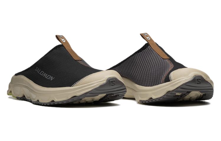 Shop SALOMON RX Slide 3.0 舒适百搭 包头拖鞋 男女同款 黑色