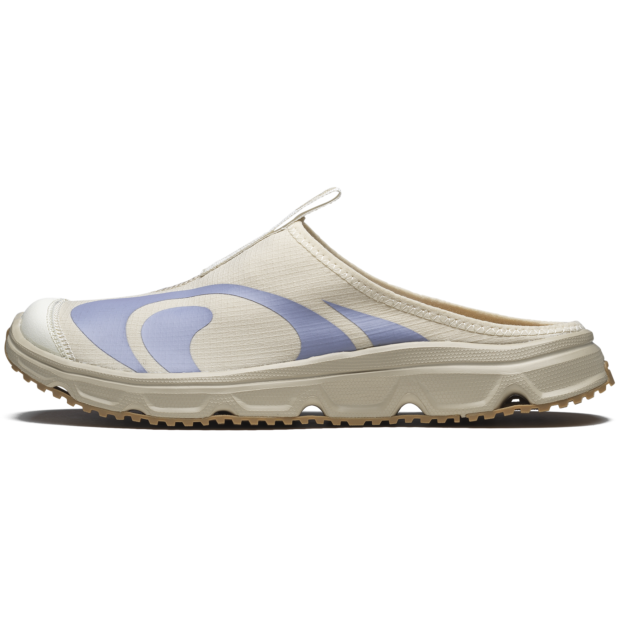 Salomon RX Slide 3.0 Seasonal Recovery Slip-Ons Beige Purple Training Shoes. 477591