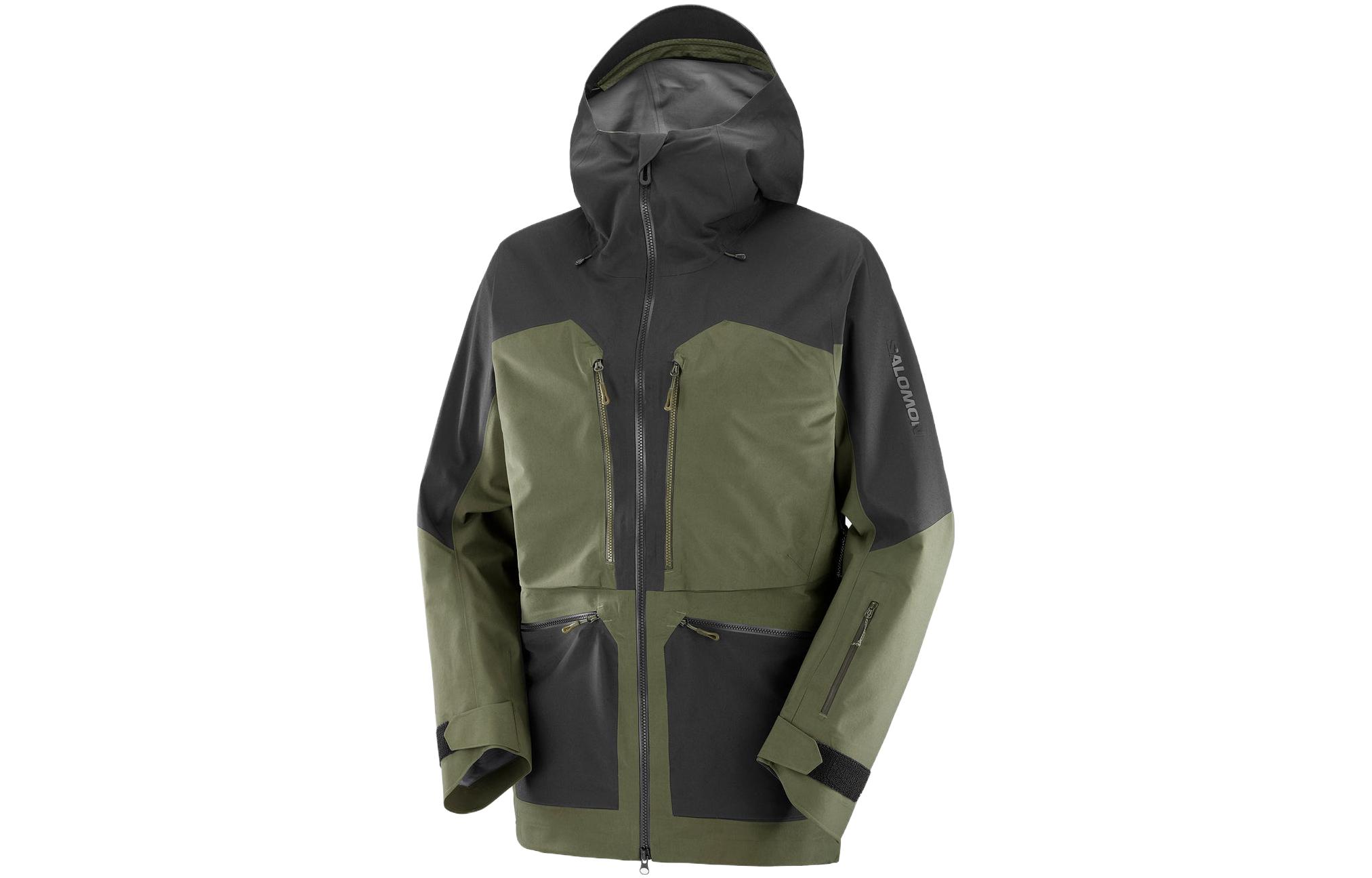 Salomon S/Lab Qst GTX Pro Hooded Jacket Black Green LC2126000