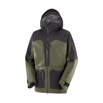 Salomon S/Lab Qst GTX Pro Hooded Jacket Black Green LC2126000