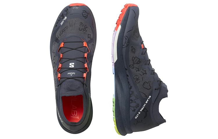Shop Salomon S/Lab Ultra 3 黑色限量版跑鞋 470996