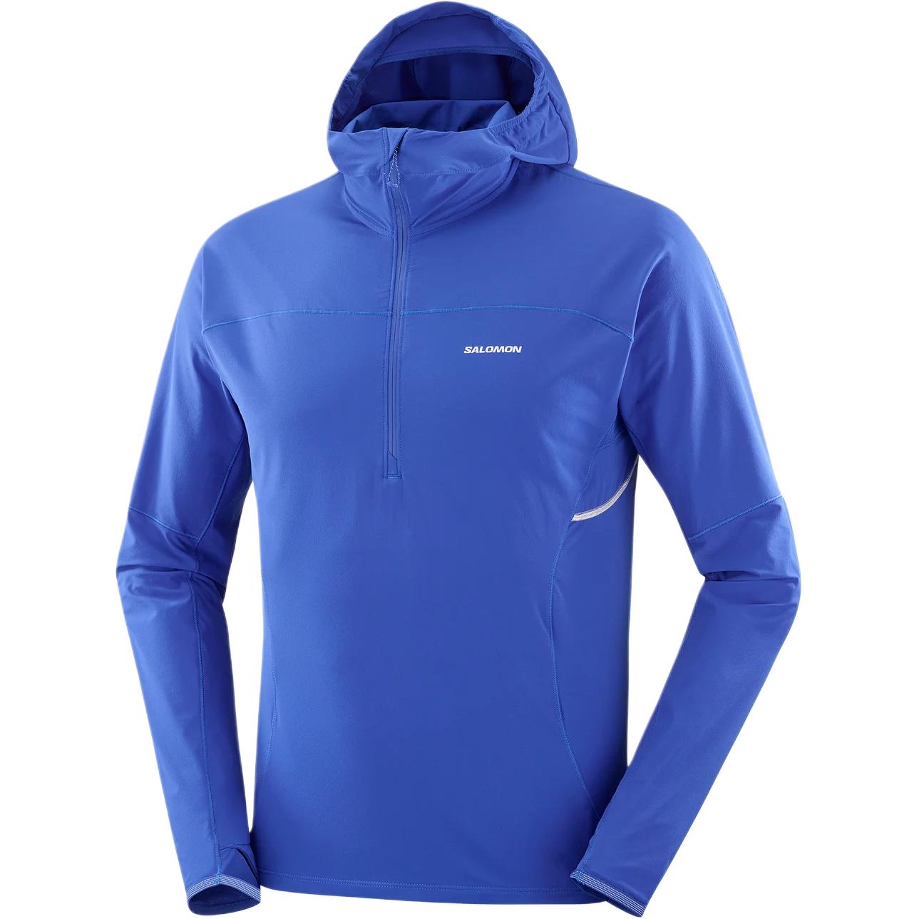 Salomon Sense Aero Hybrid Blue Windproof Waterproof Sweat-Wicking Hoodie LC2290700