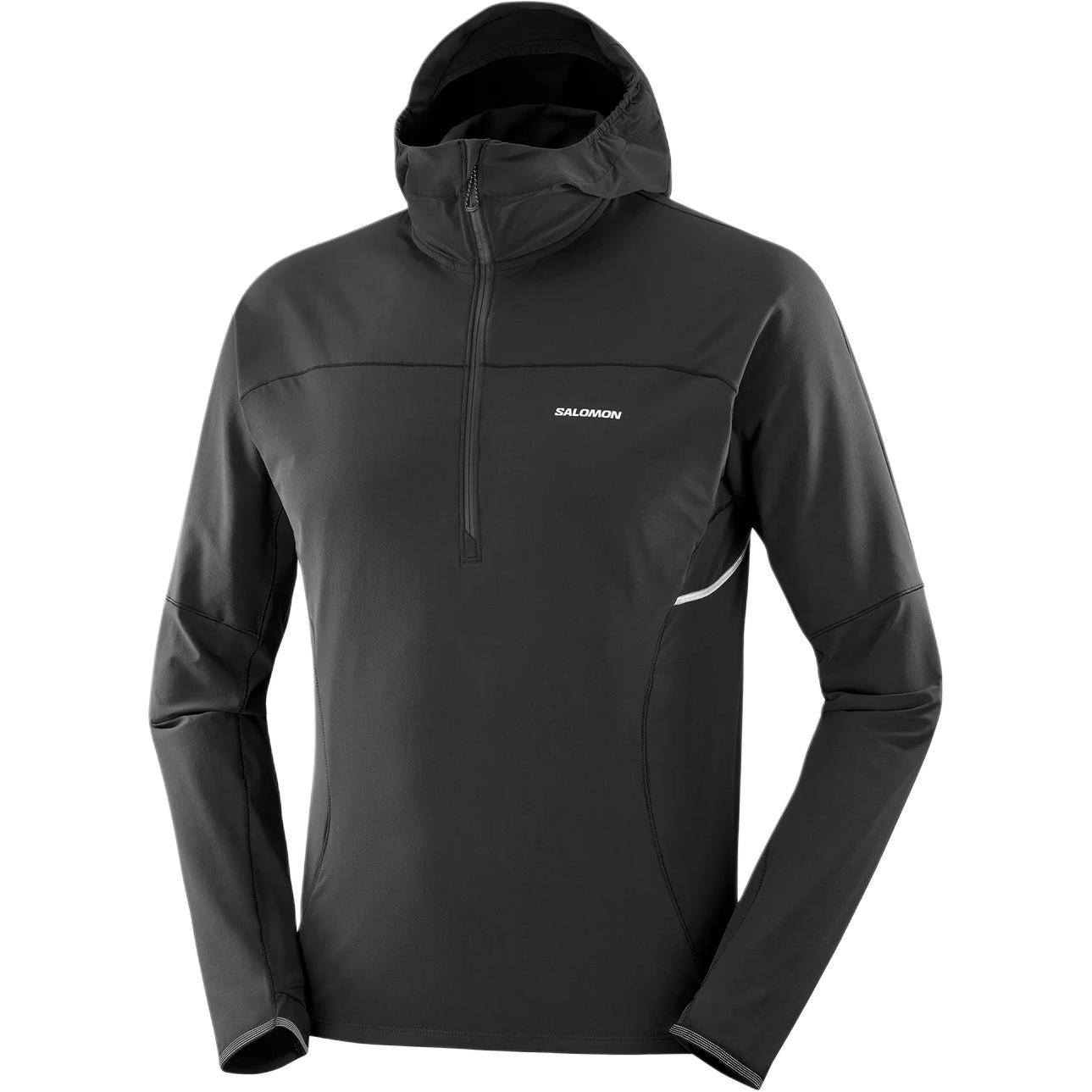 Salomon Sense Aero Hybrid Half-Zip Jacket Black - Soft, Windproof, Waterproof LC2290600