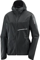 Salomon Sense Aero Wind Solid Hoodie Jacket Unisex - Deep Black C22038 Salomon Sense Aero Wind Solid Hoodie Jacket Unisex - Deep Black C22038