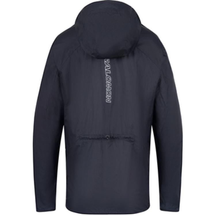 Lookbook Salomon Sense Aero Wind Solid Hoodie Jacket Unisex - Deep Black C22038