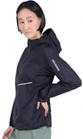 Sizing Salomon Sense Aero Wind 抗風連帽外套 男女通用 - 深黑色 C22038