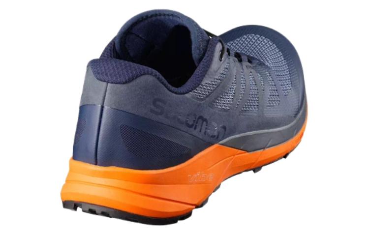 Lookbook Salomon Sense Ride Kasut Lari Jejak 'Navy Blazer Bright Marigold Ombre Blue' L39474300