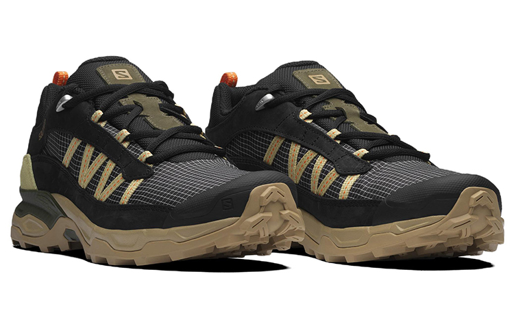 Order Salomon Shelter Low Leather 舒適耐磨戶外功能鞋 男女同款 黑黃