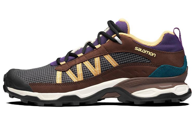 Salomon Shelter Low Leather 'Grey Brown Purple'
