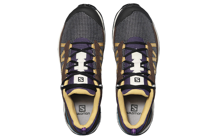 Salomon Shelter Low Leather 'Grey Brown Purple' 圖 3