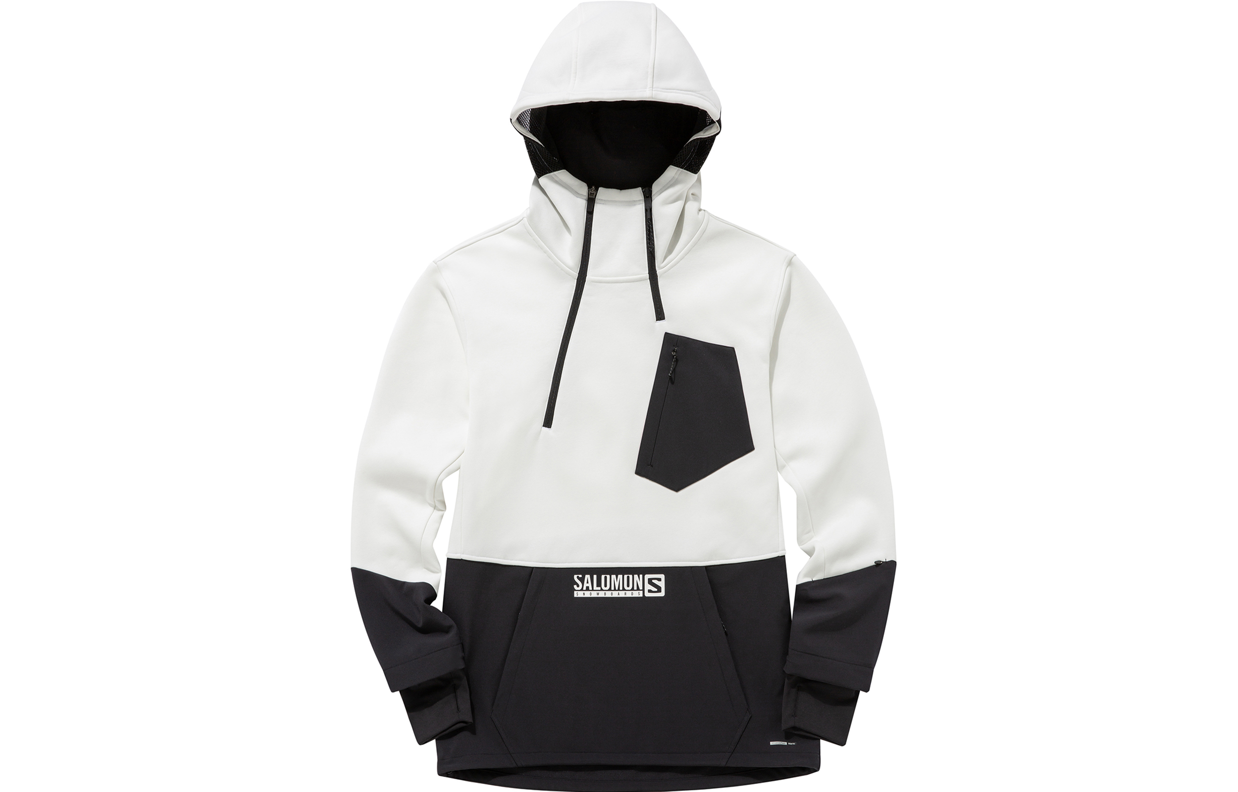 Salomon SN CODU Colorblock Outdoor Hoodie Brown White Unisex C16914