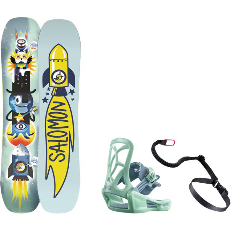 SALOMON Snowboard Lightweight Portable Safe for Skiing 100-130cm