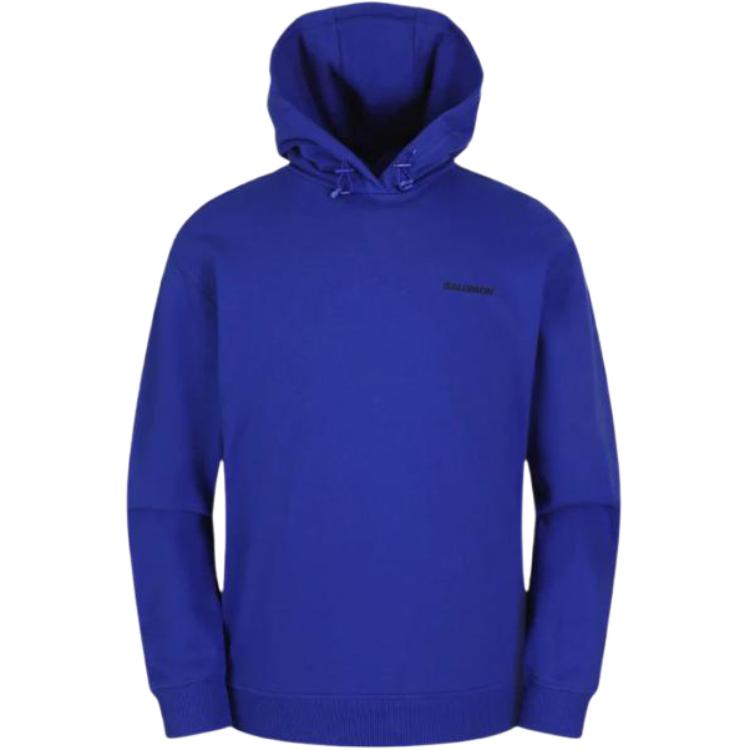Salomon Solid Color Hooded Pullover Long Sleeve Hoodie - Blue LC2344900
