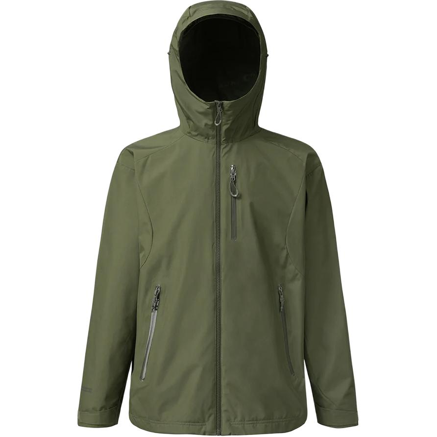 Salomon Solid Color Logo Zip-Up Hoodie Jacket Deep Khaki LC2558900