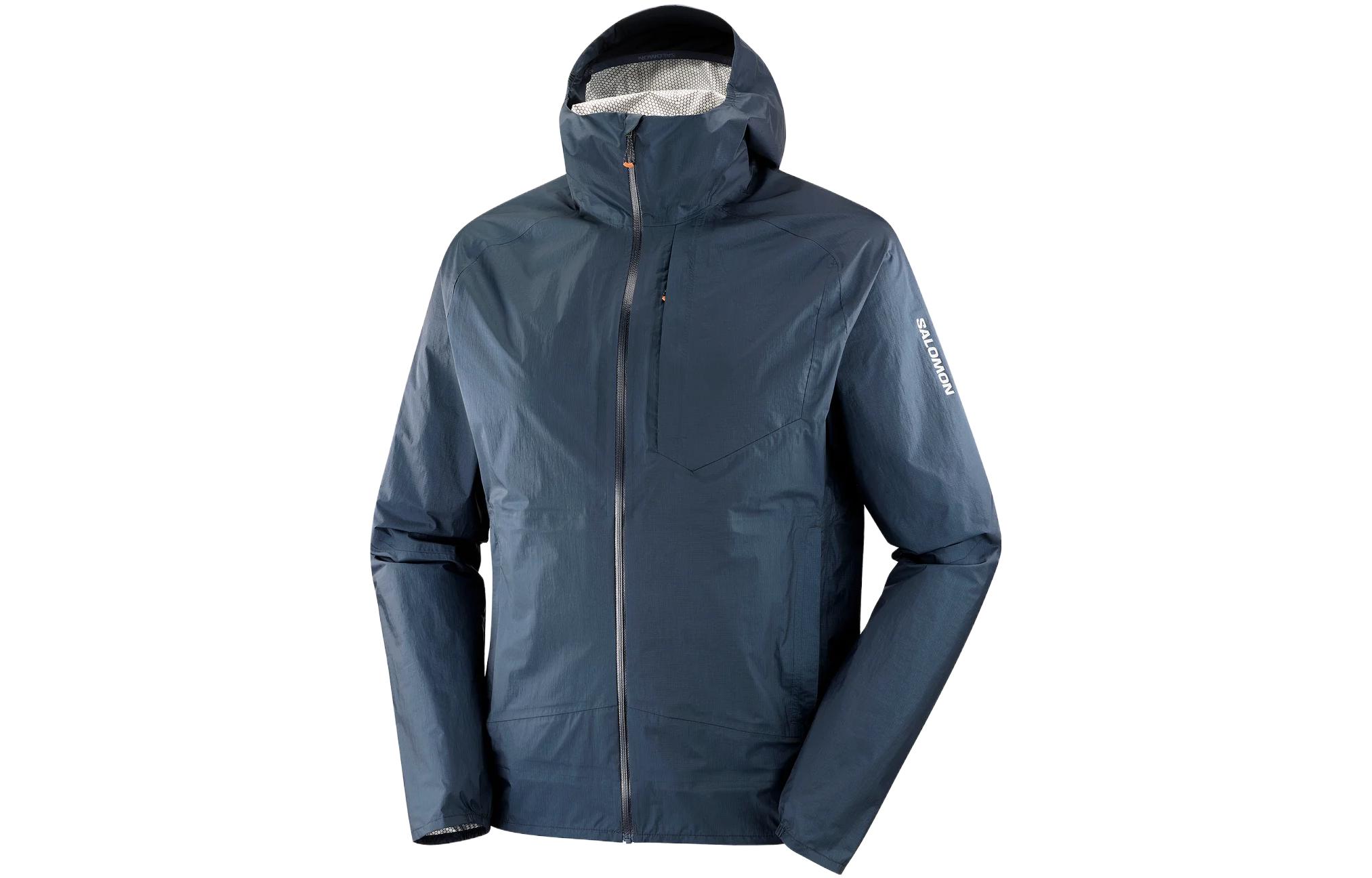 Salomon Solid Color Zip-Up Jacket Blue LC2135000