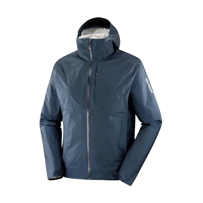 Salomon Solid Color Zip-Up Jacket Blue LC2135000