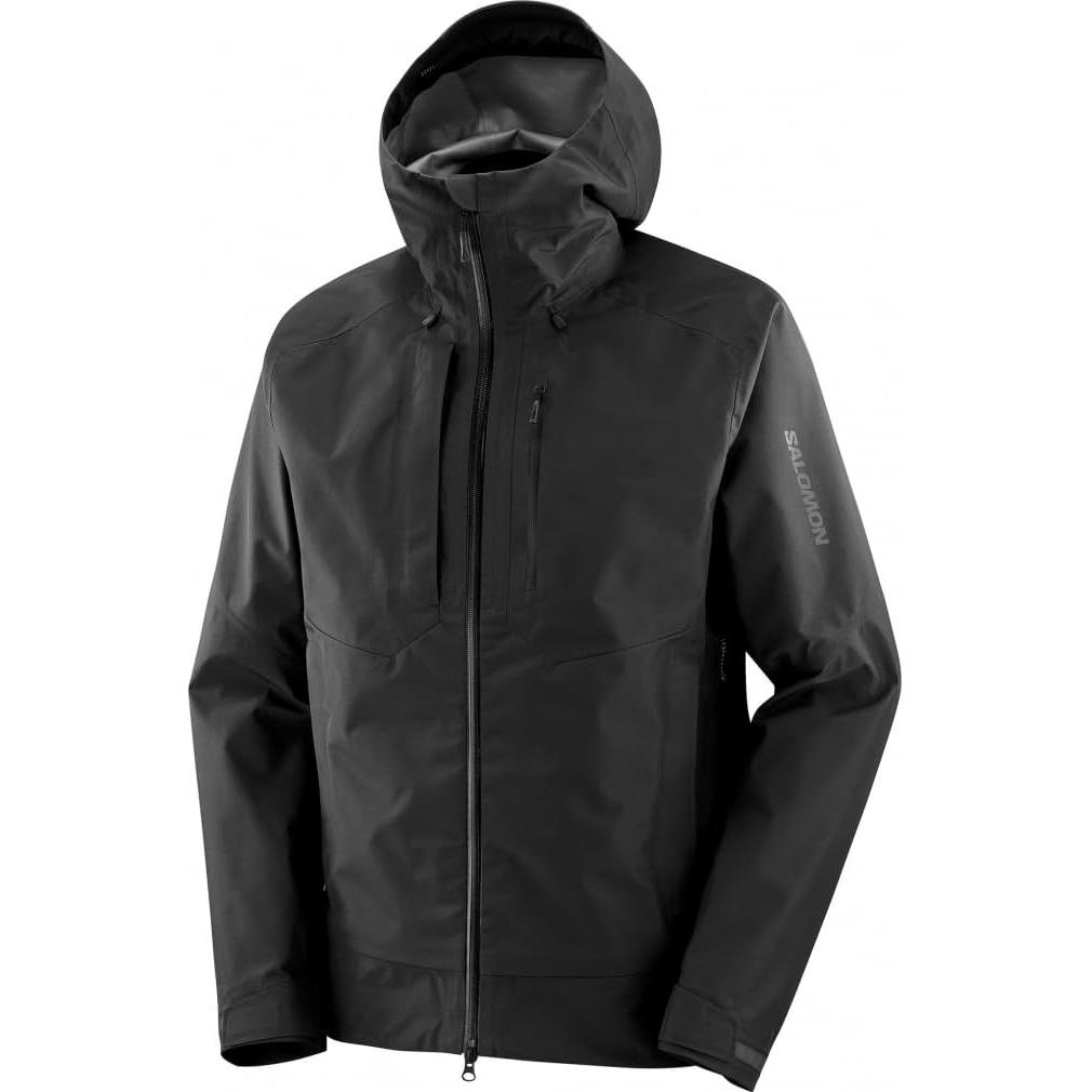 Salomon Solid Color Zip Hoodie Jacket - Black LC2102800