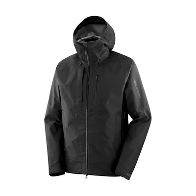 Salomon Solid Color Zip Hoodie Jacket - Black LC2102800