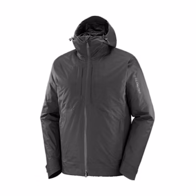 Salomon Solid Color Zip Hoodie Jacket - Gray LC2104900
