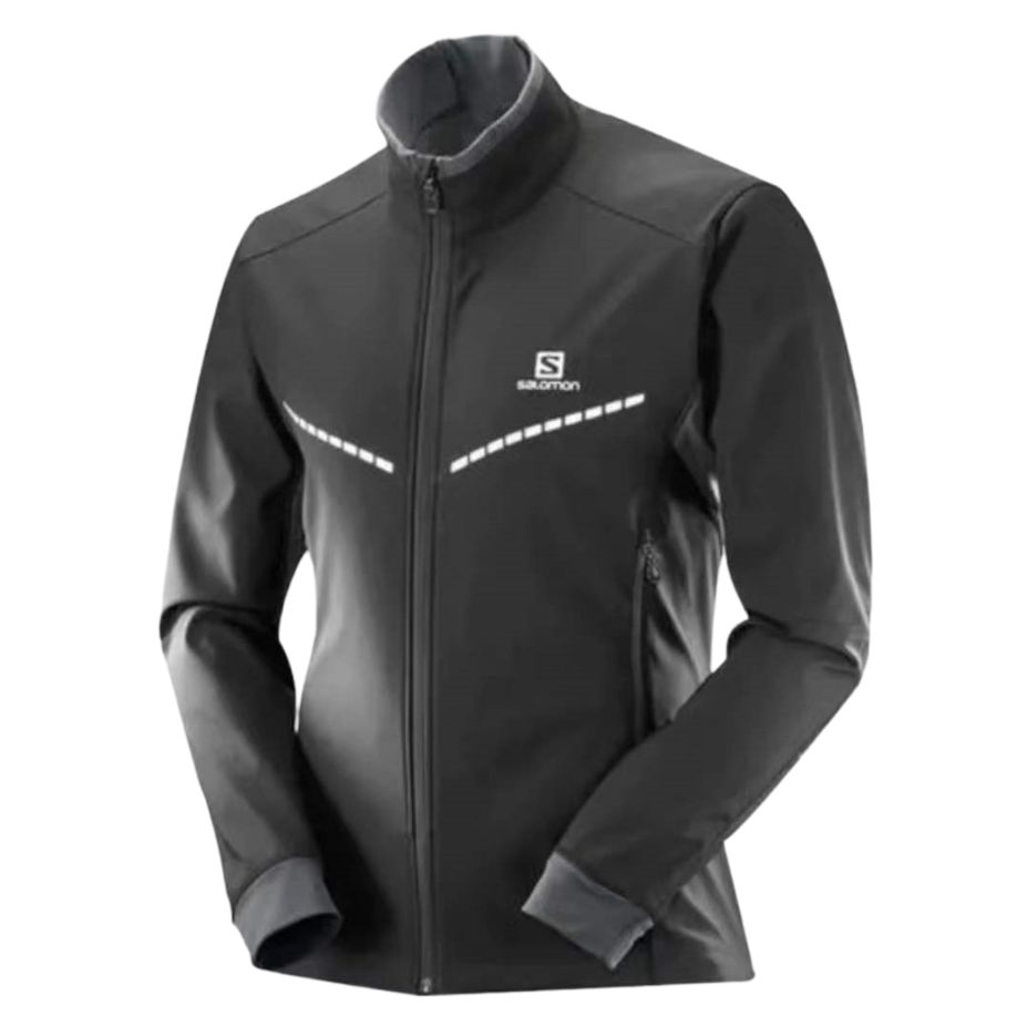 Order Salomon Solid Windproof Waterproof Softshell Jacket Black 397158