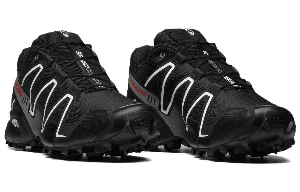 Lookbook Salomon Speedcross 3 'Hitam Aurora Merah' L47284100