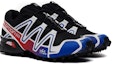 Lookbook Salomon Speedcross 3 ADV Hitam Biru Merah 412528