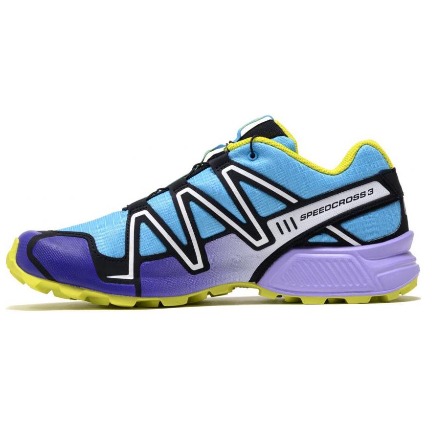 Salomon Speedcross 3 Blue Purple Low-Top Outdoor Shoes - Durable & Non-Slip 477231