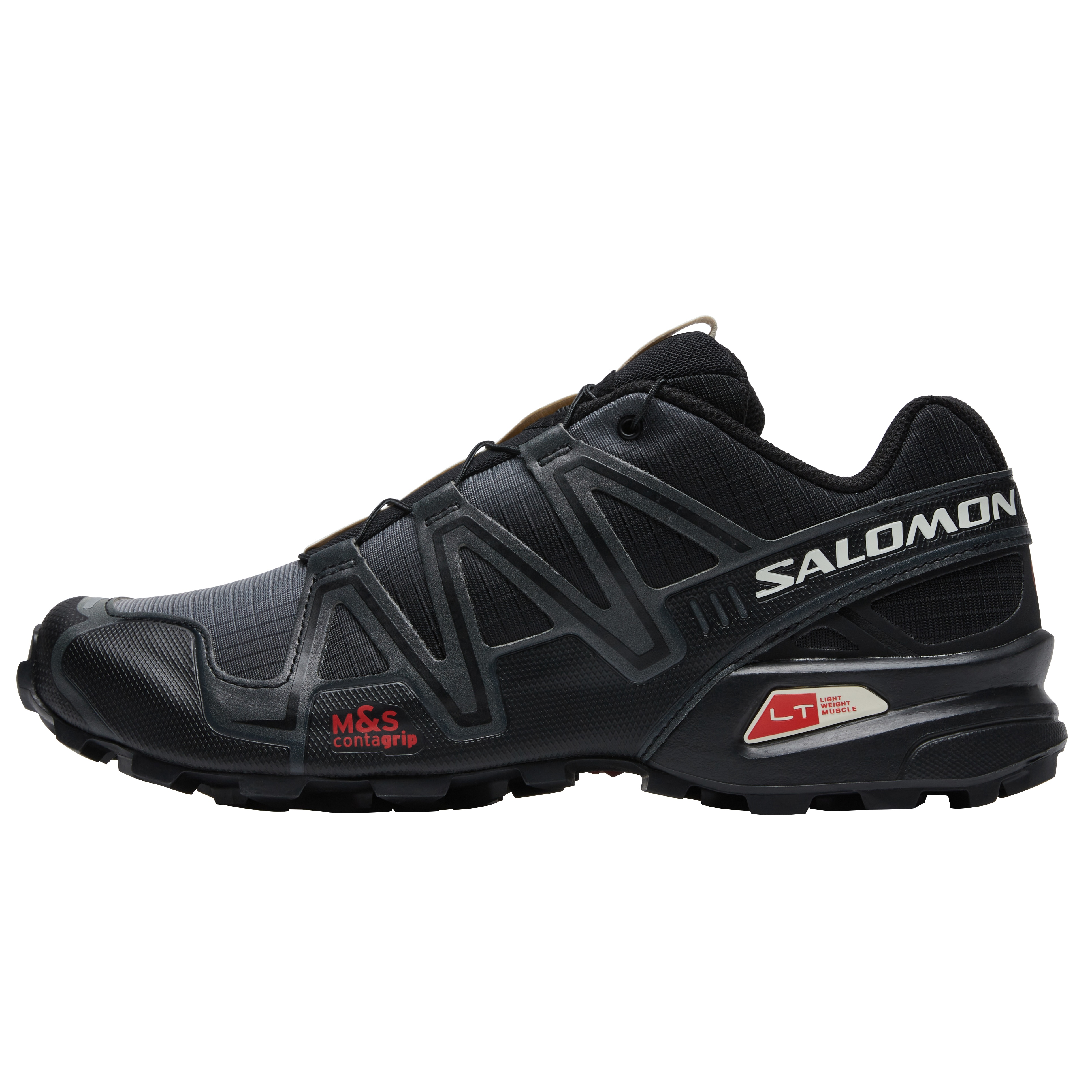 Salomon Speedcross 3 Dual Aura Yin-Yang Black Red Trail Running Shoes . 478442