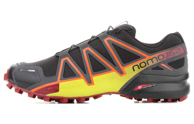 Buy 薩洛蒙 Speedcross 4 CS 低幫耐磨戶外功能鞋 黑紅