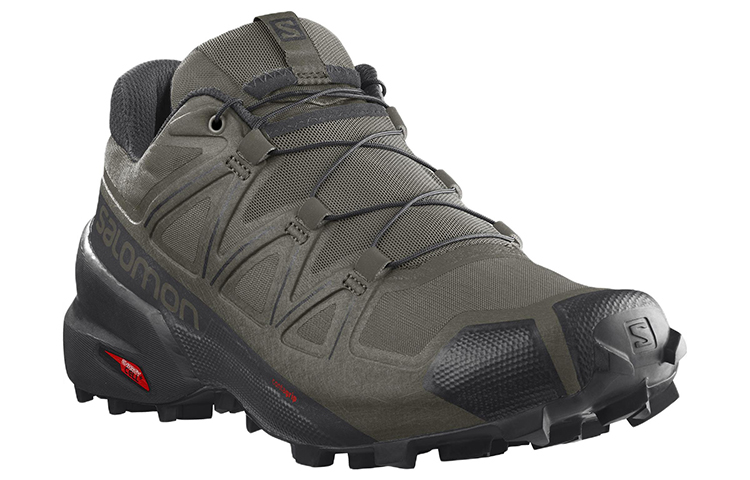 Order 萨洛蒙 Speedcross 5 Wide 耐磨 低帮 跑步鞋 男款 黑綠