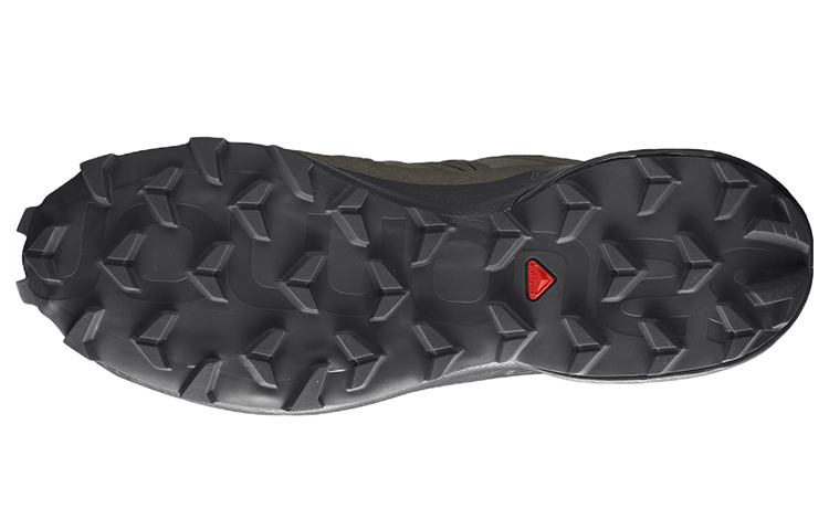 Shop 萨洛蒙 Speedcross 5 Wide 耐磨 低帮 跑步鞋 男款 黑綠