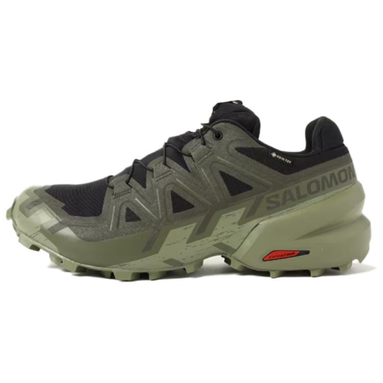 Salomon Speedcross 6 GTX Trail Running Shoes Waterproof Breathable - Green L47584100