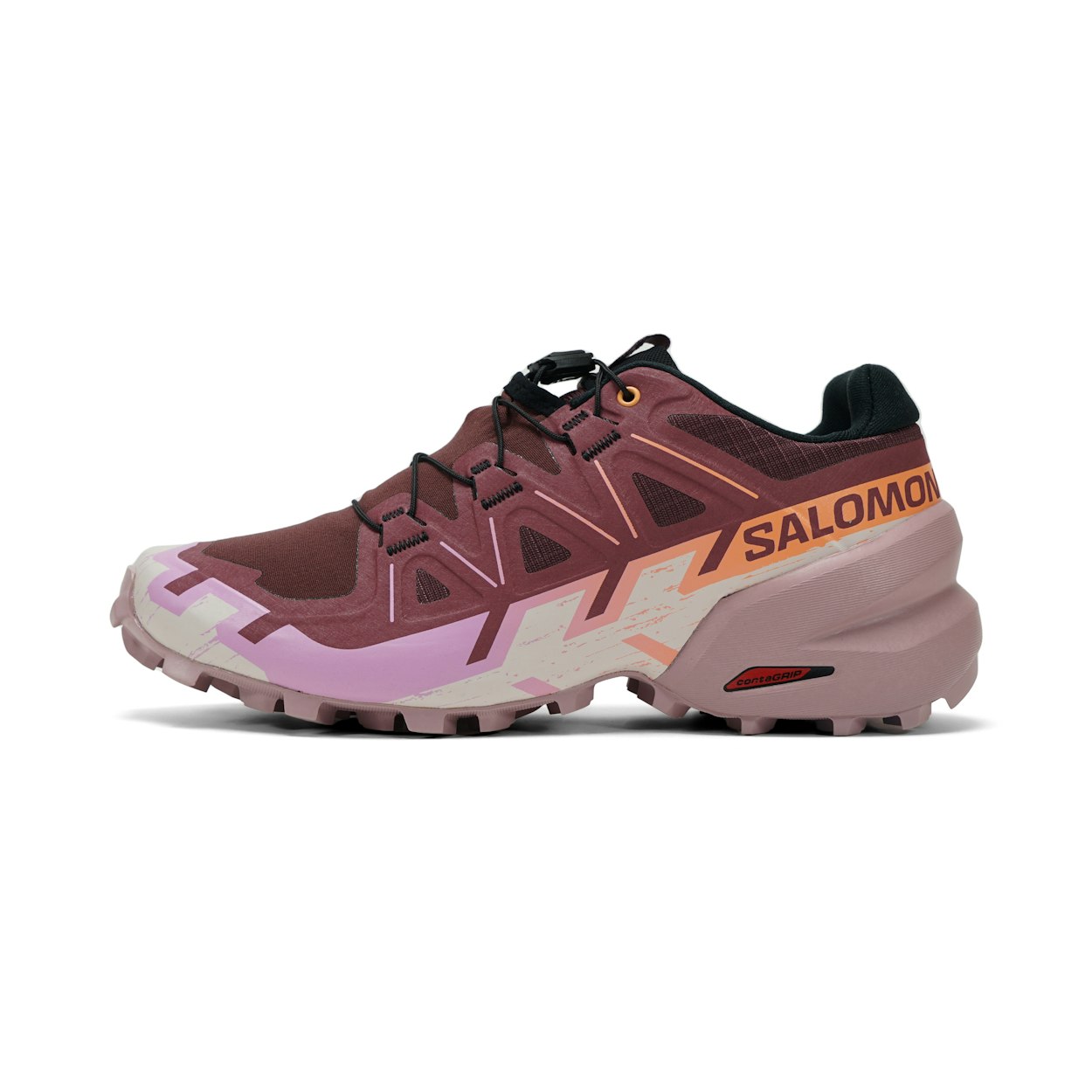 (Women) Salomon Speedcross 6 Purple Low-Top Running Shoes Comfortable & Durable L47581800