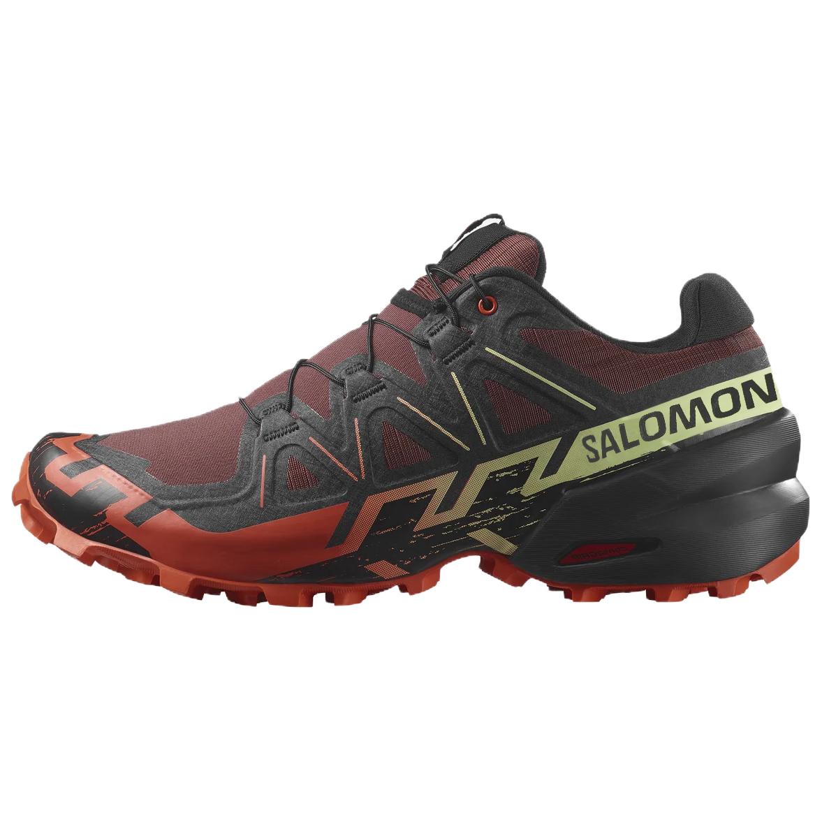 Salomon Speedcross 6 Trail Running Shoes Red Black - Comfort & Grip Durable. L47581500