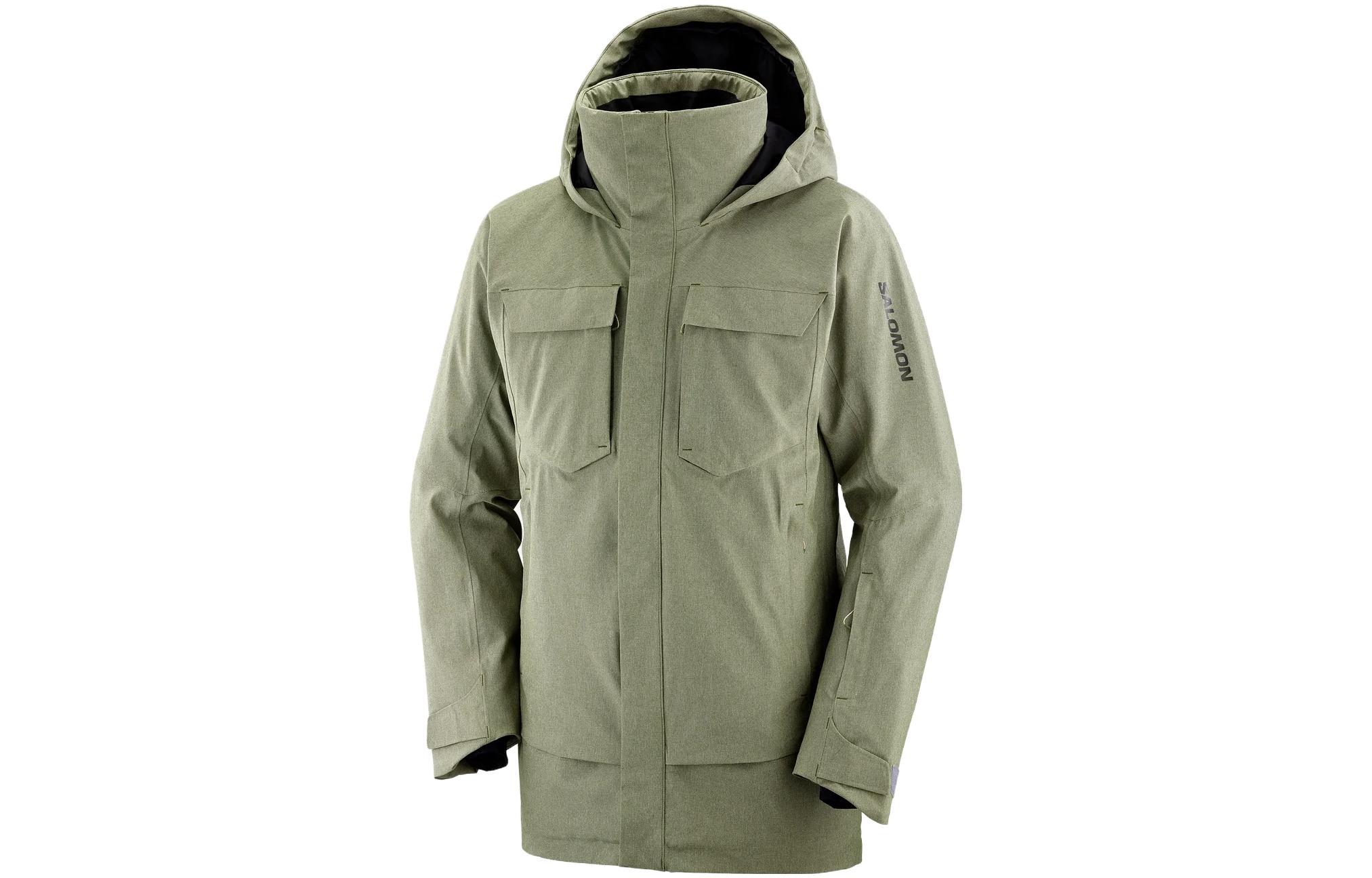 SALOMON Stance Insulated Hooded Jacket Grey-Green LC2150000
