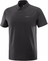 Salomon Trackline Soft Breathable Polo Shirt - Black LC2439400 Salomon Trackline Soft Breathable Polo Shirt - Black LC2439400