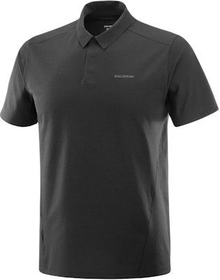 Salomon Trackline Soft Breathable Polo Shirt - Black LC2439400 Buy Salomon Trackline Soft Breathable Polo Shirt - Black LC2439400
