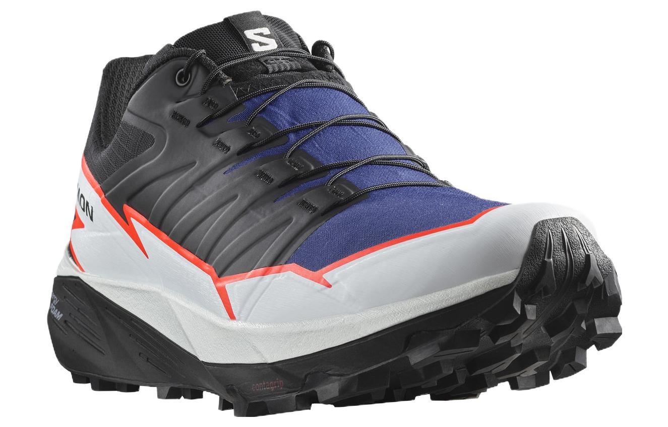 Lookbook Salomon 越野跑鞋 舒适运动防滑耐用低帮 黑蓝配色 472961