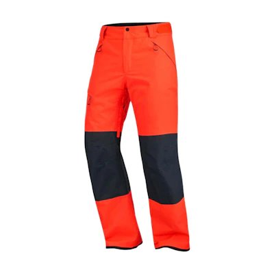 SALOMON Transfer Puff Red Waterproof Ski Pants - Winter Adventure Wear LC2337300
